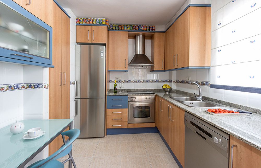 vista de una cocina ordenada