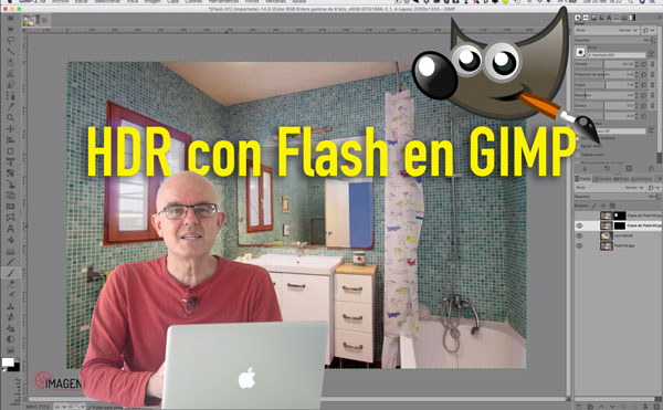 HDR con flash en GIMP