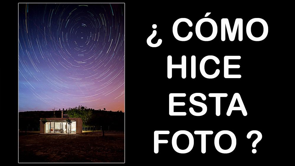 Joan Roig. star trail en fotografía de arquitectura